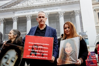 El padre de Kira, la niña que se suicidó con 15 años, José Manuel López.