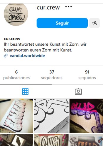 Hay una cuenta en Instagram