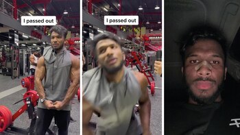 Mostró sus músculos frente al