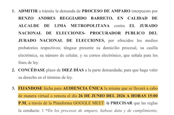 PJ admite demanda contra el JNE