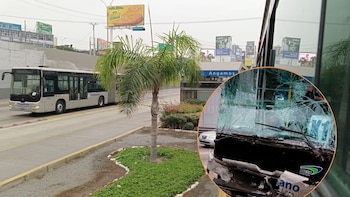 Tres buses del Metropolitano protagonizan choque múltiple en la estación Angamos: hay usuarios heridos