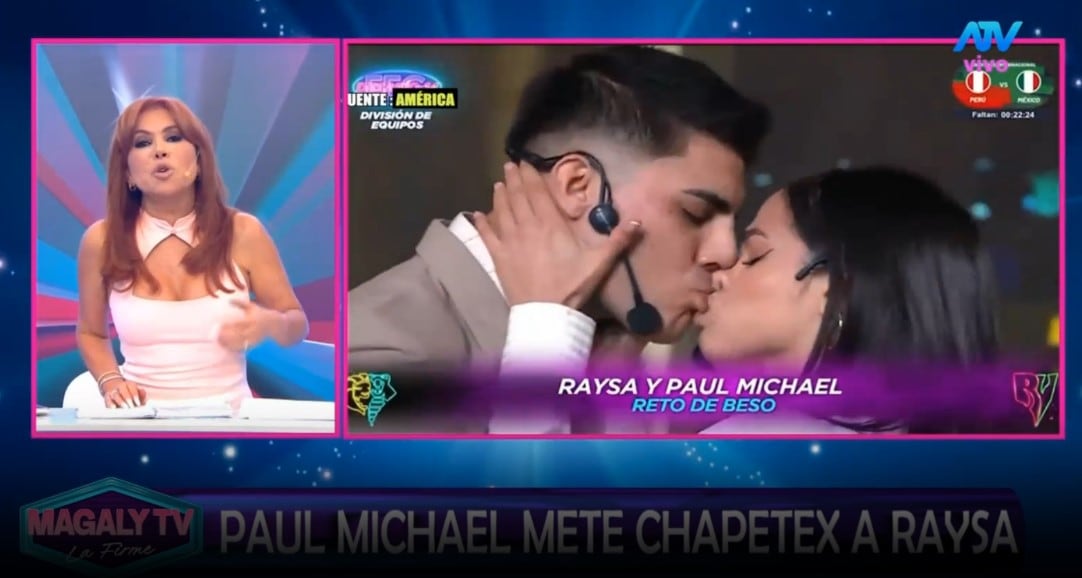 Paul Michael y Raysa Ortiz se dieron apasionado beso en reto de actuación: “Solo desataron sus pasiones”