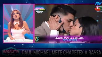 Paul Michael y Raysa Ortiz se dieron apasionado beso en reto de actuación: “Solo desataron sus pasiones”