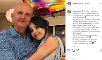 El mensaje de Paulina dedicado