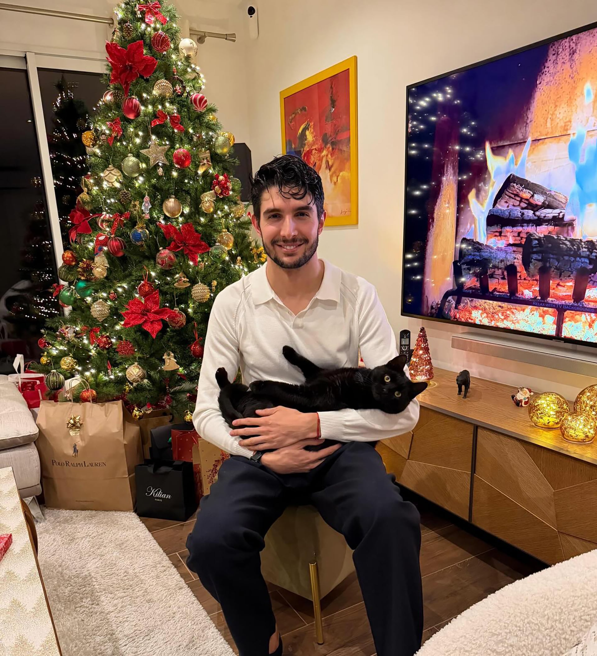 La Navidad de Esteban Ocon (Instagram)