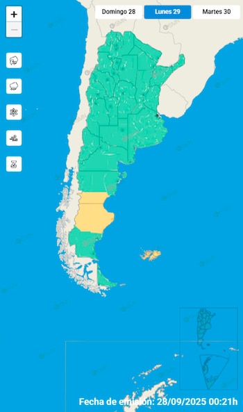 Para mañana se mantienen las