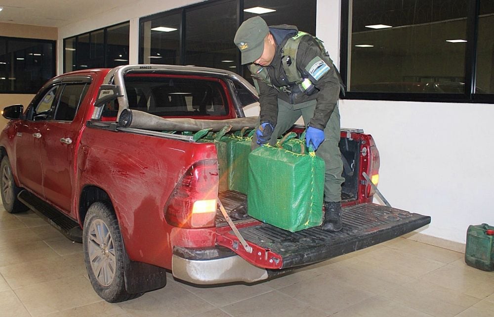 El acusado trasladaba la droga en su camioneta por la ruta nacional 157