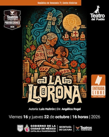 La obra "La Llorona" combina títeres, sombras y máscaras en una versión dirigida a niñas, niños y familias.
(Facebook/Teatros Ciudad de México)