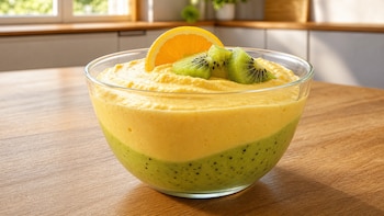Mousse de naranja y kiwi: el postre con vitamina C que fortalece el sistema inmunológico