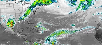 La vaguada producirá nubosidad, aguaceros y tormentas eléctricas principalmente en zonas del noreste, Cordillera Central y Gran Santo Domingo./(INDOMET)