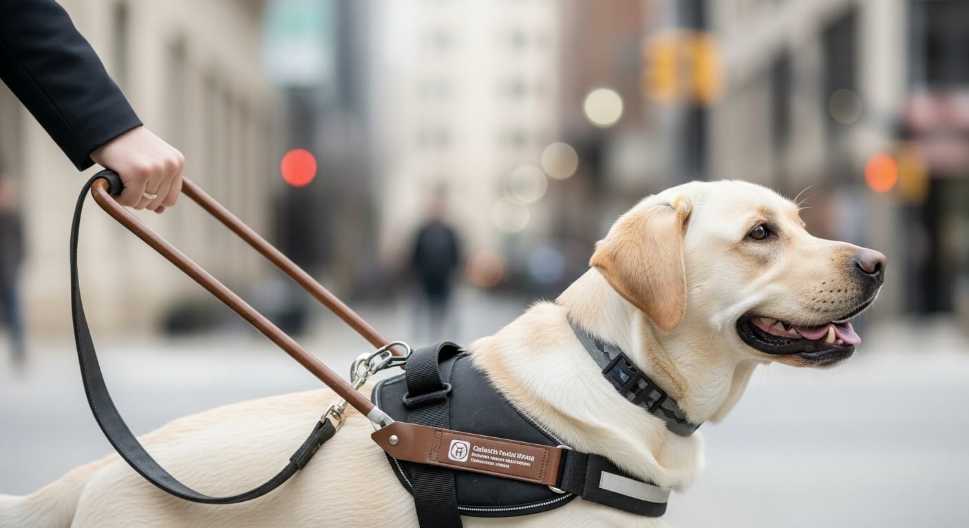 Solo seis de cada diez cachorros que inician el entrenamiento logran graduarse como perros guía (Imagen Ilustrativa Infobae)