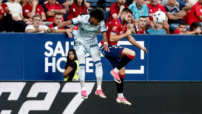 Mojica tuvo una noche gris en Getafe y quedó entre los peores ante Osasuna