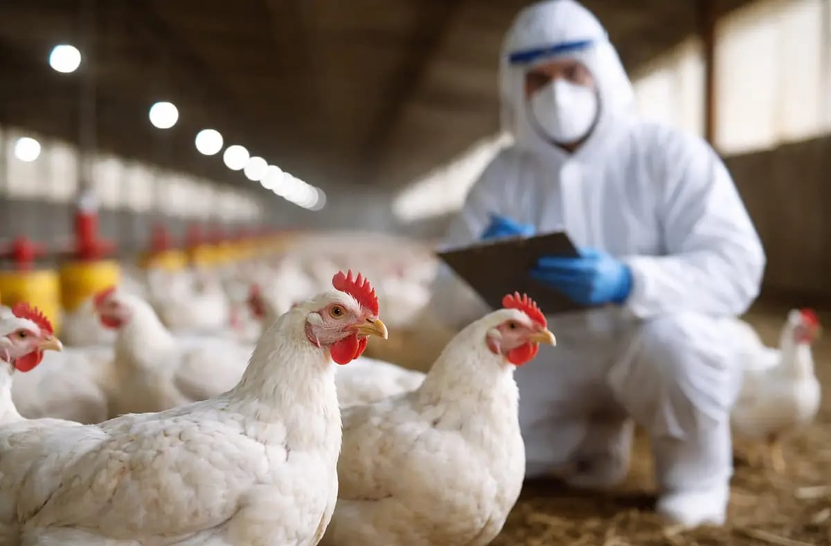 Brote de influenza aviar en aves comerciales en Córdoba
