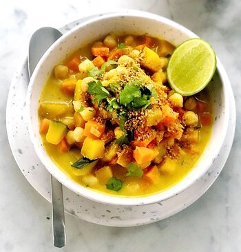 Curry de garbanzos