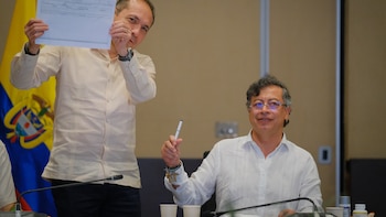 Gustavo Petro y su gabinete