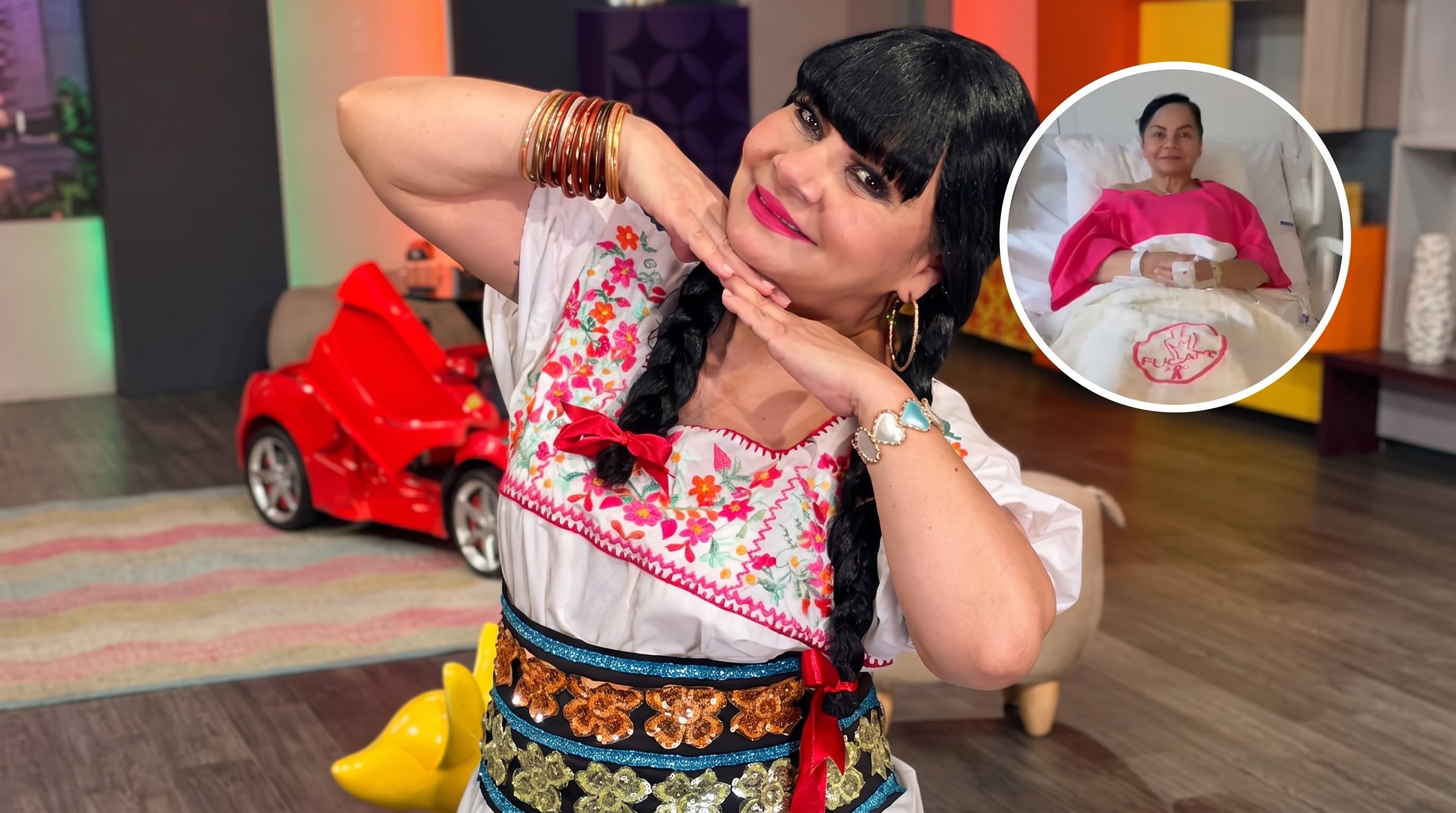 Olga Sana reaparece desde el hospital tras cirugía por cáncer de mama