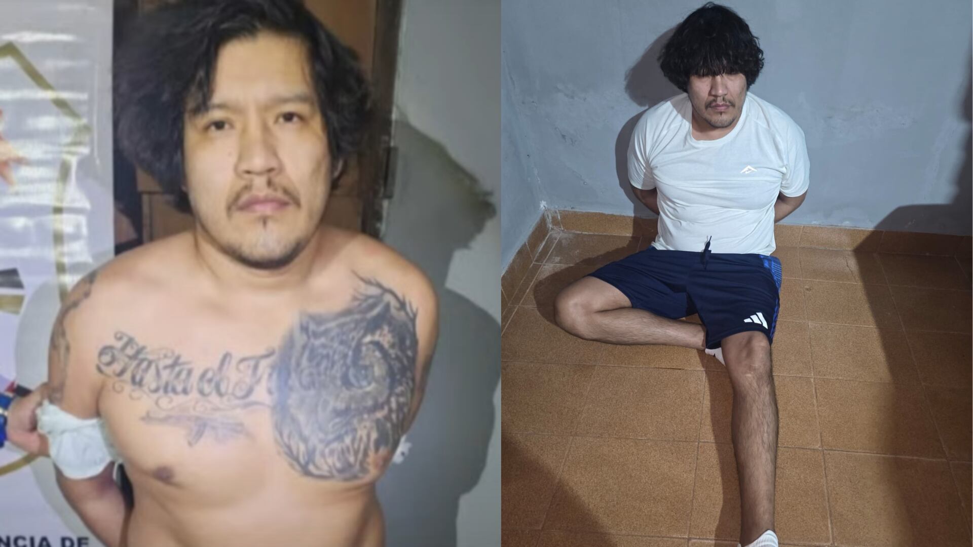 Erick Luis Moreno Hernández, alias “El Monstruo”, considerado uno de los criminales más buscados de Sudamérica. (Composición: Infobae)