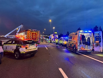 Un accidente de tráfico en