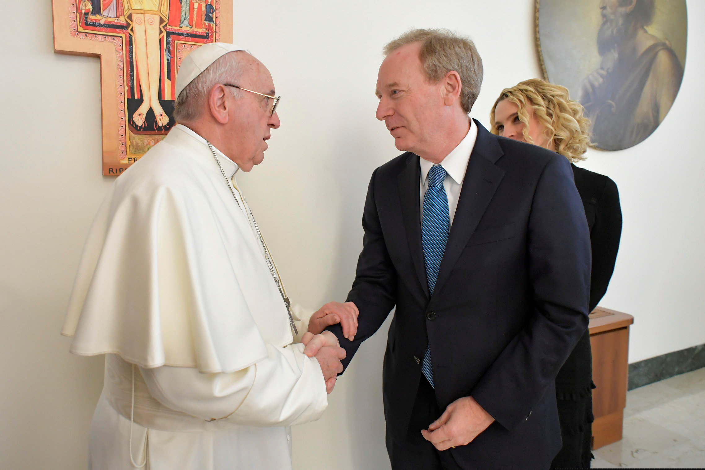 El papa Francisco recibió en