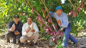 Algunos de los agricultores y