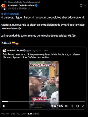 Abelardo de la Espriella llamó