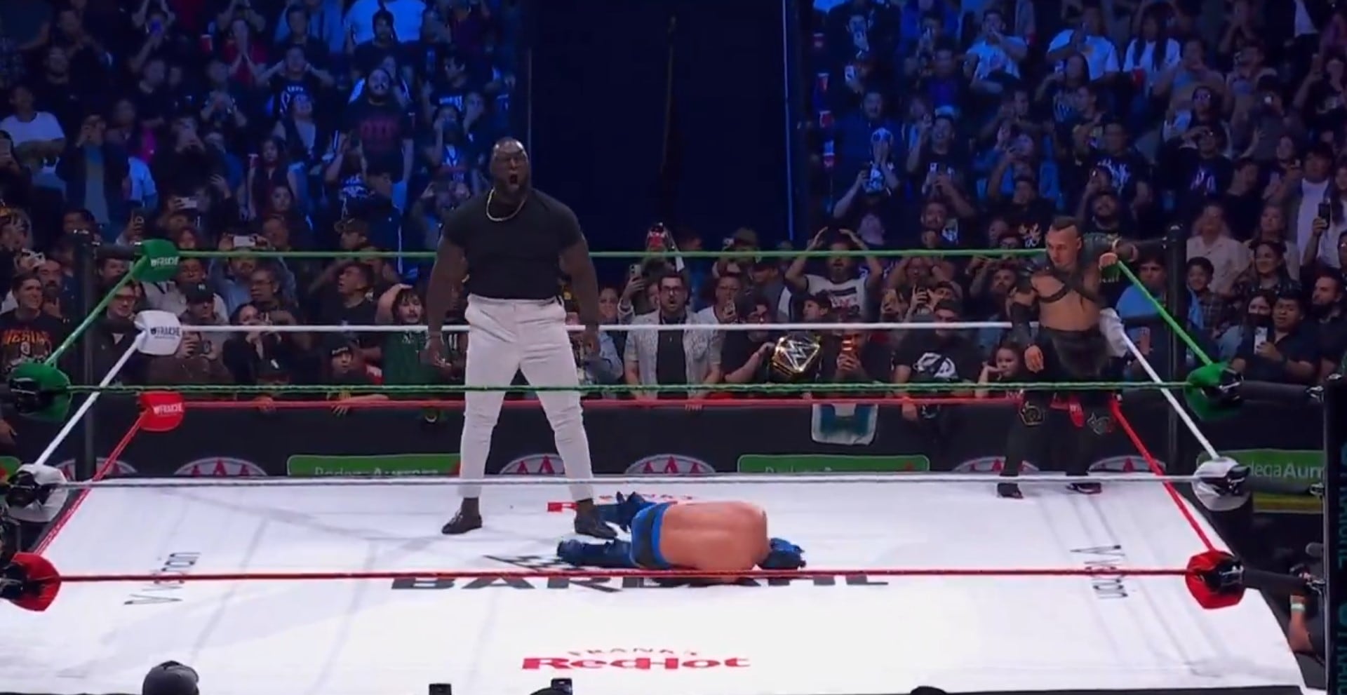 La unión de la AAA con la WWE ha traído grandes enfrentamientos nunca antes pensados por los fanáticos de este deporte. (Captura de pantalla IG Lucha Libre AAA)