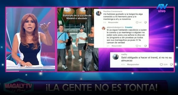 Alejandra Baigorria responde a quienes aseguran que mantiene a Said Palao. Captura: Magaly TV La Firme.