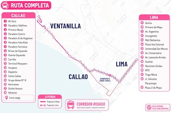 Este servicio transforma la movilidad entre Lima y el Callao al ofrecer una alternativa moderna y eficiente de transporte público - Créditos: Corredor Rosado Facebook.