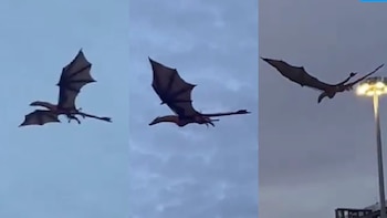 Syrax conquista el cielo de Glasgow: dragón animatrónico promociona la nueva temporada de “House of the Dragon”