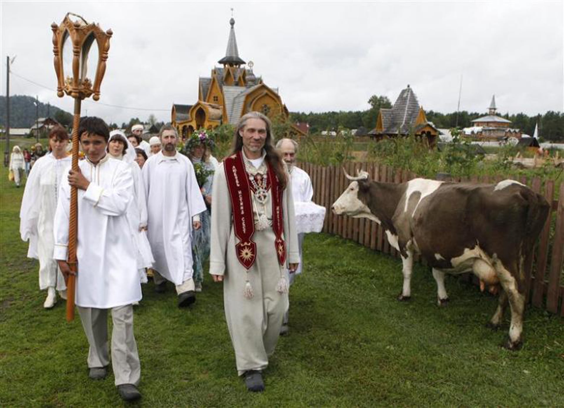 Imagen de Vissarion, considerado por sus seguidores como reencarnación de Jesucristo. (Reuters)