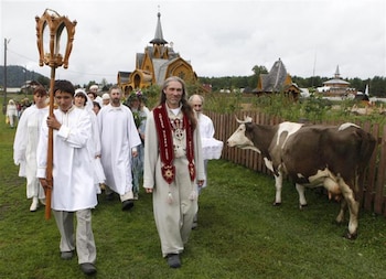 Imagen de Vissarion, considerado por