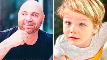 Germán Martitegui y su hijo