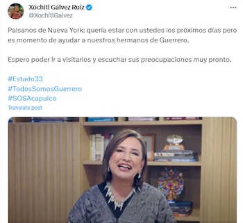 La senadora tenía agendada una