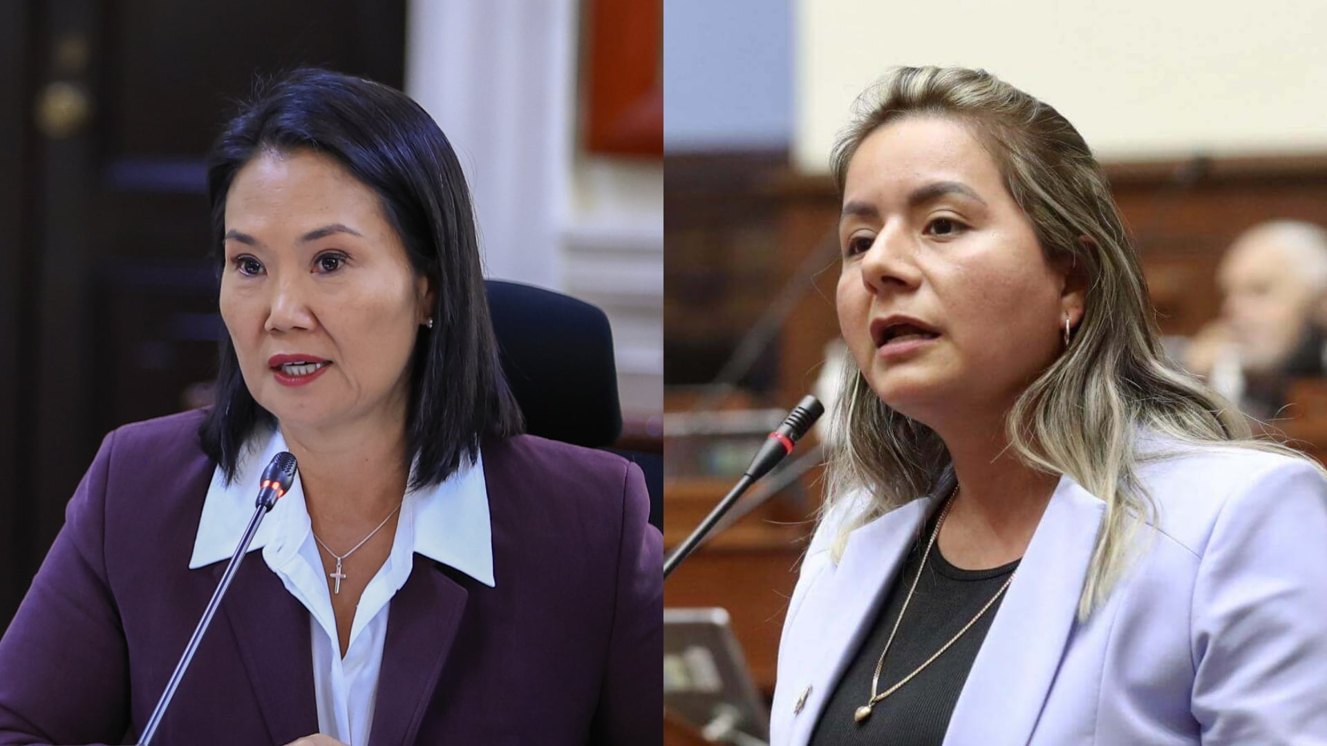 Keiko Fujimori y Tania Ramírez