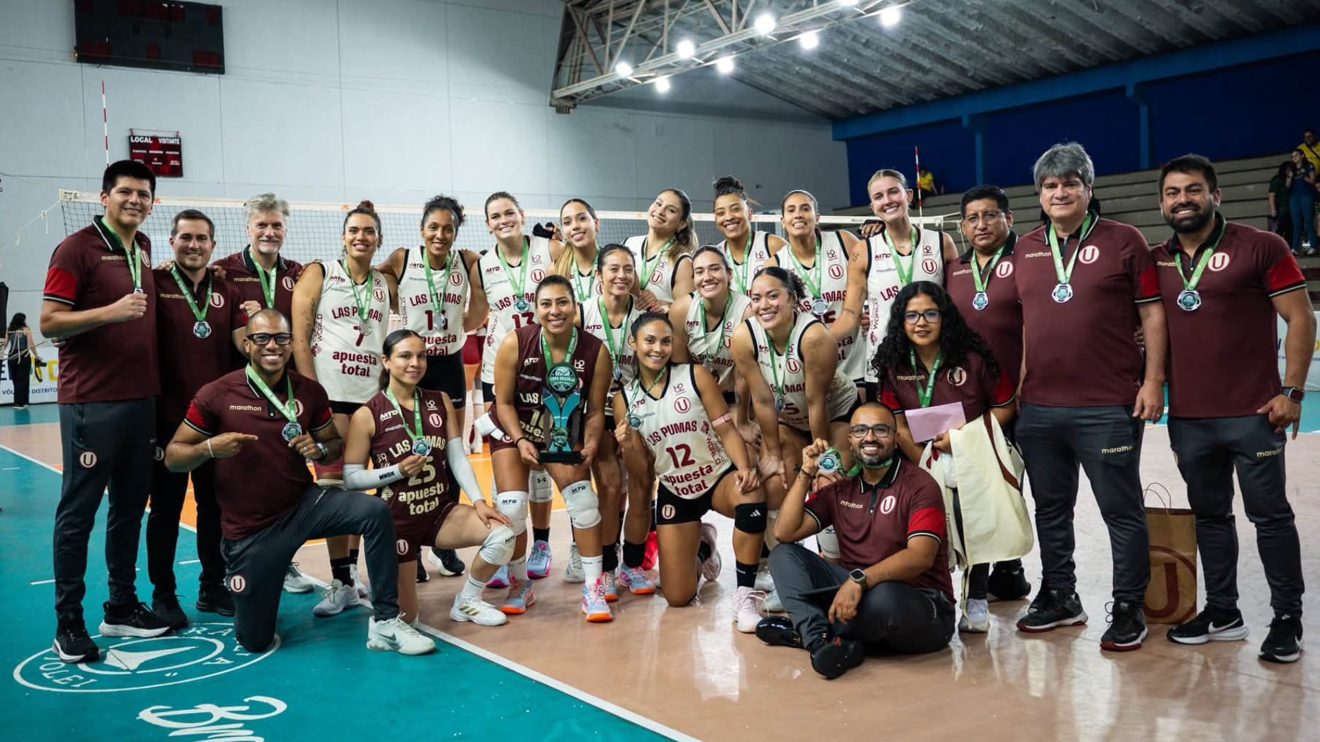 Universitario logró subcampeonato en la Copa Brasilia de Vóley 2026. Crédito: Prensa U