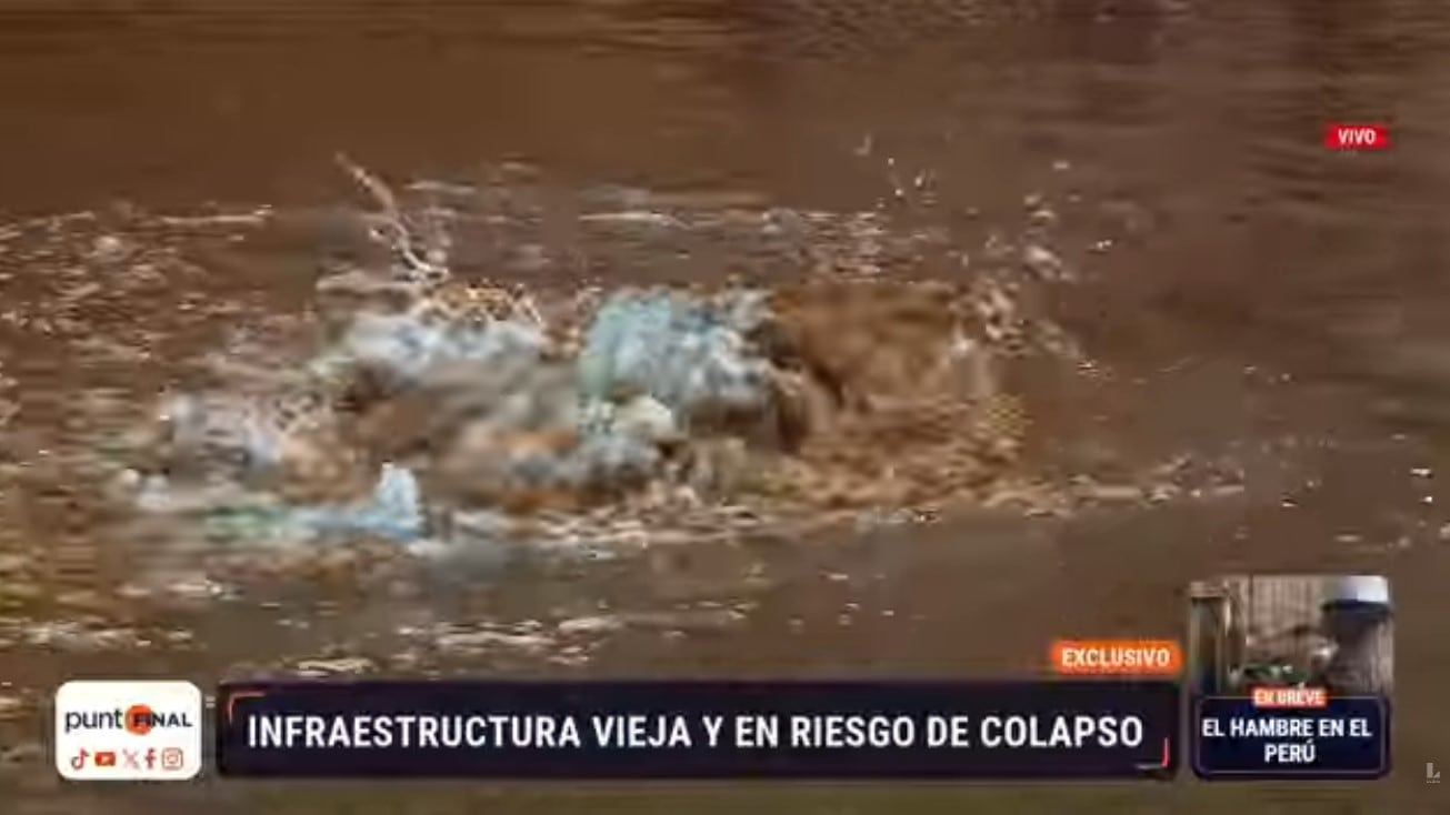 El problema está debajo de Lima: Cuarto Poder expone la situación de la infraestructura de Sedapal. Captura: Cuarto Poder.
