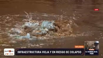 El problema está debajo de Lima: Cuarto Poder expone la situación de la infraestructura de Sedapal. Captura: Cuarto Poder.