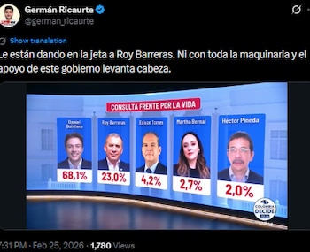 Germán Ricaurte criticó el bajo