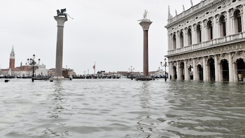 Venecia bajo agua: cerraron la