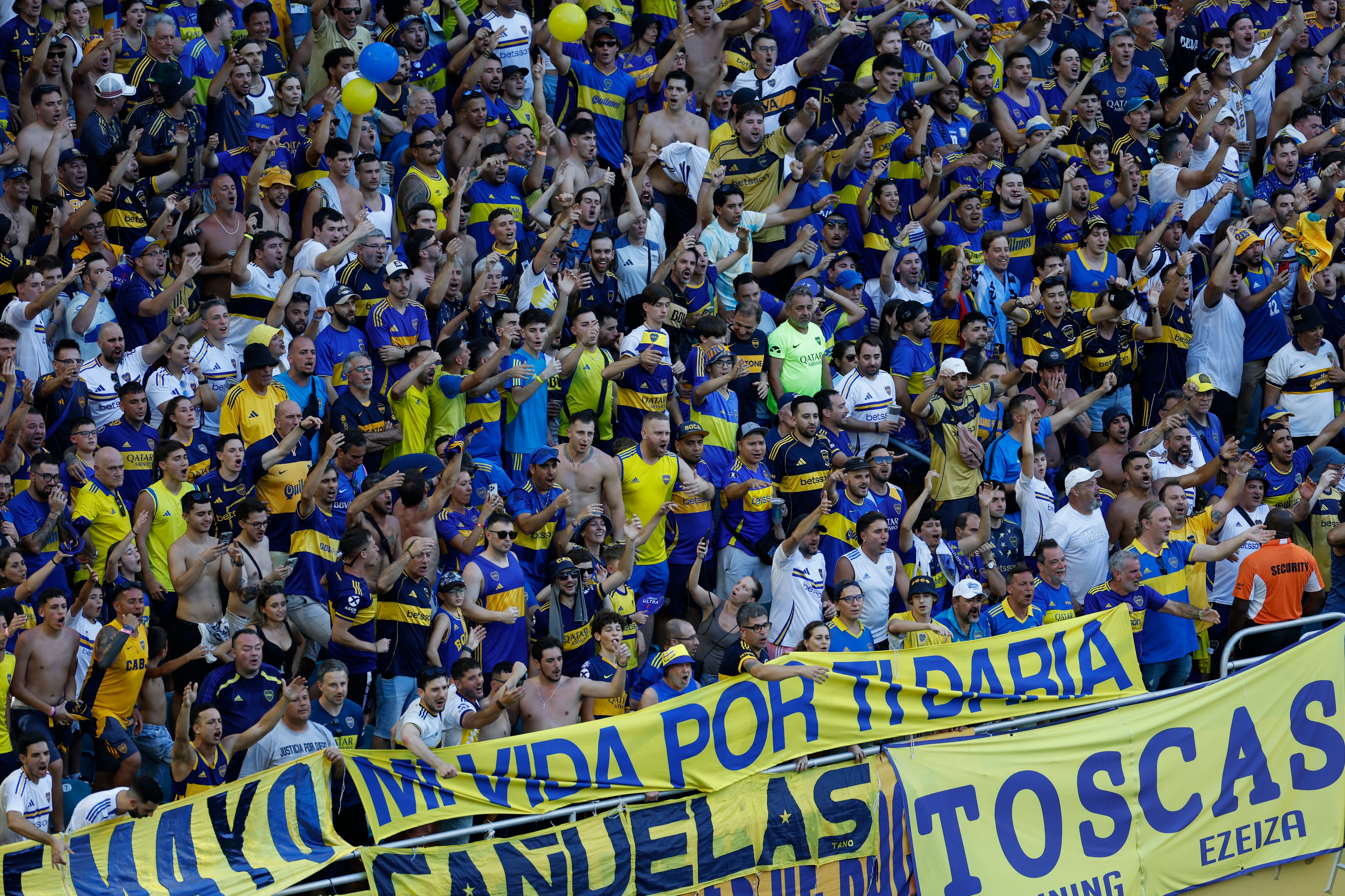 Los hinchas de Boca se hicieron sentir en el Hard Rock