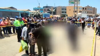 Albañil muere atropellado. (Foto: Captura de video)