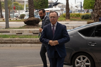 Juan Jesús Vivas, presidente de Ceuta, en su reciente visita a Baleares. (Javier Fernández/Europa Press)