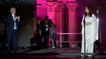 Cristina Kirchner durante su discurso