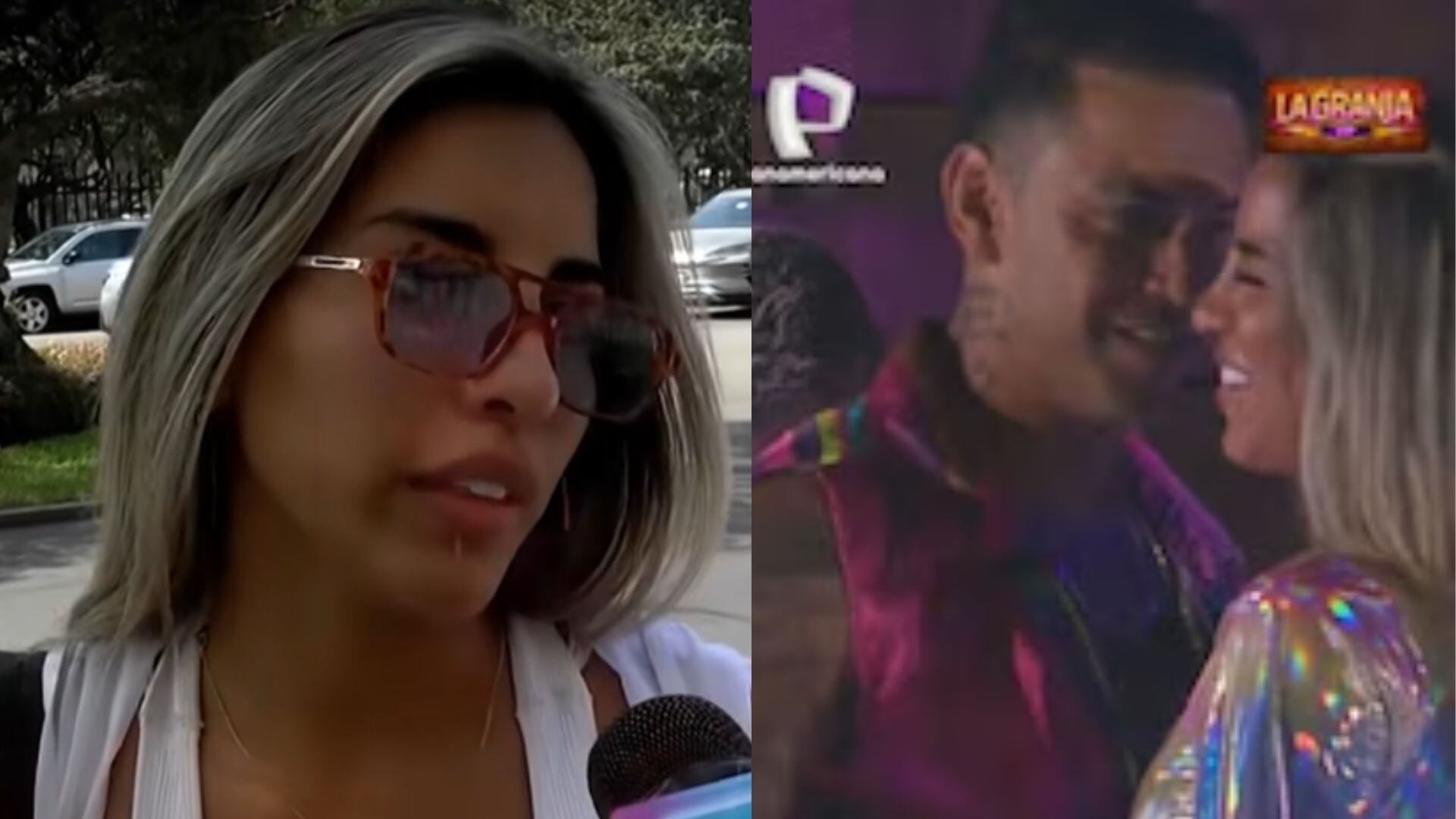 Gabriela Herrera, en una entrevista, habla sobre un posible romance con Diego Chávarri, con quien se muestra en otra imagen.