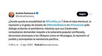 Con un duro mensaje en