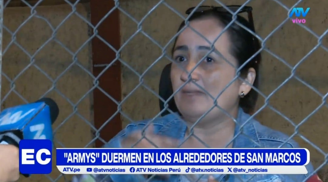 BTS en Perú: padres alertan que adolescentes permanecen encerradas en rejas antes del concierto. Captura: ATV Noticias.