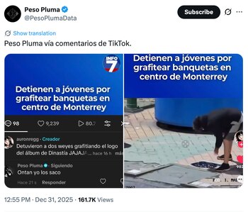 Peso Pluma desata polémica en Monterrey