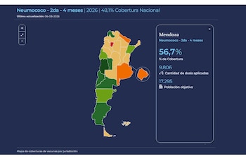 El nuevo mapa digital muestra la cobertura y distribución de las 16 vacunas incluidas en el Calendario Nacional de Vacunación, acceso público garantizado (Min de Salud)