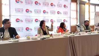 Conferencia trombosis presidenta de la SOMETH, Doctora Mary Carmen Amigo Castañeda