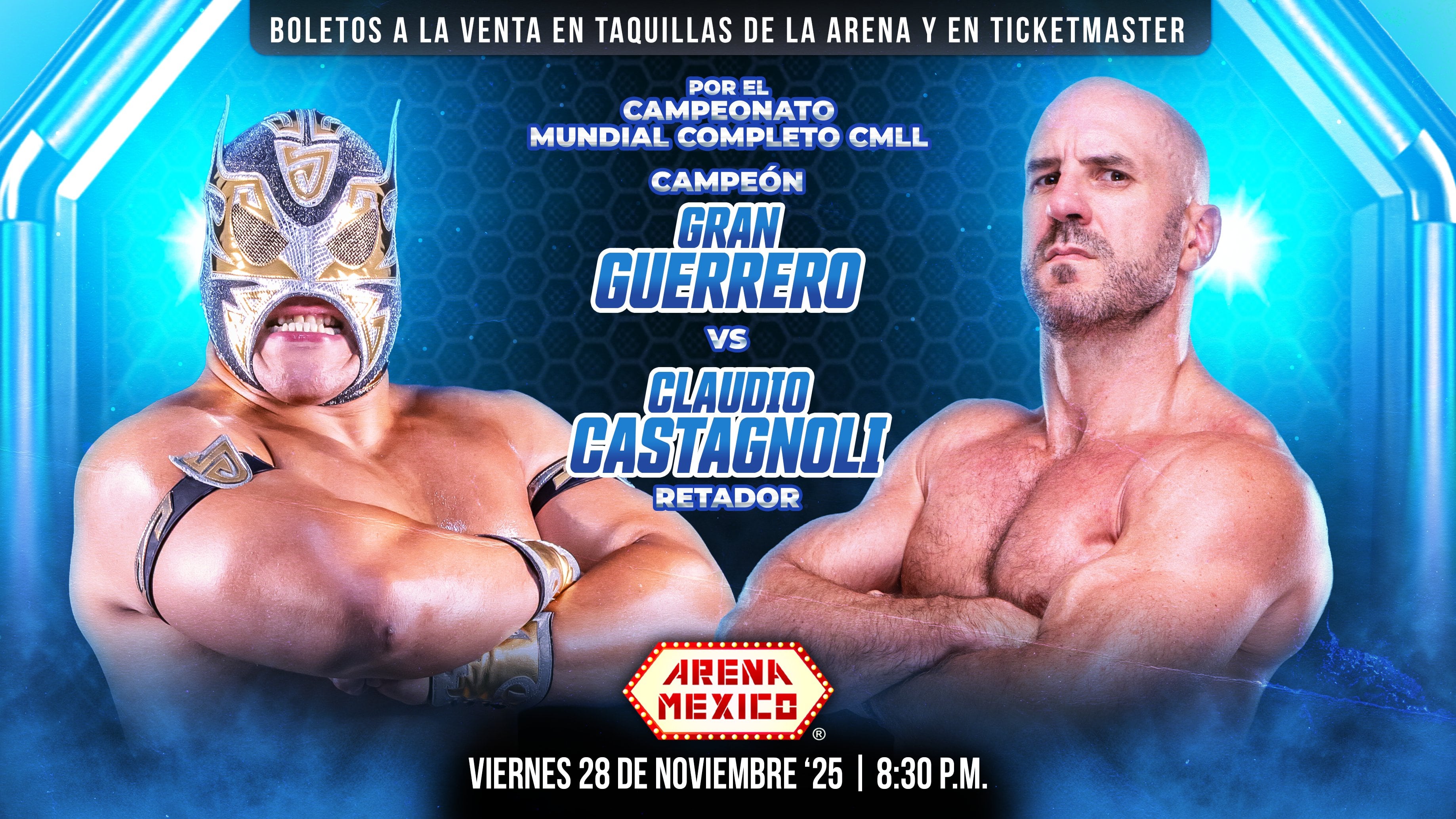 El luchador de AEW anhela conquistar el titulo pesado de Gran Guerrero en la Arena México.
